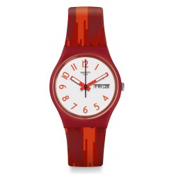 Buy Swatch Ladies Watch Gent Red Flame GR711