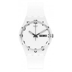 Swatch Unisexuhr Gent Over White GW716