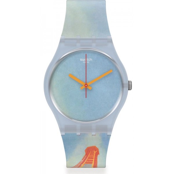 Comprare Orologio Swatch Centre Pompidou Eiffel Tower, by Robert Delaunay GZ357