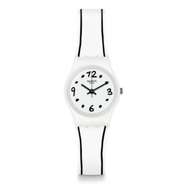 Buy Swatch Ladies Watch Lady Black Border LW162
