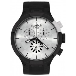 Montre Swatch Big Bold Chrono Chequered Silver SB02B404