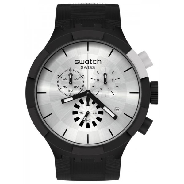 Montre Swatch Big Bold Chrono Chequered Silver SB02B404 Acheter Montre Swatch Big Bold Chrono Chequered Silver SB02B404