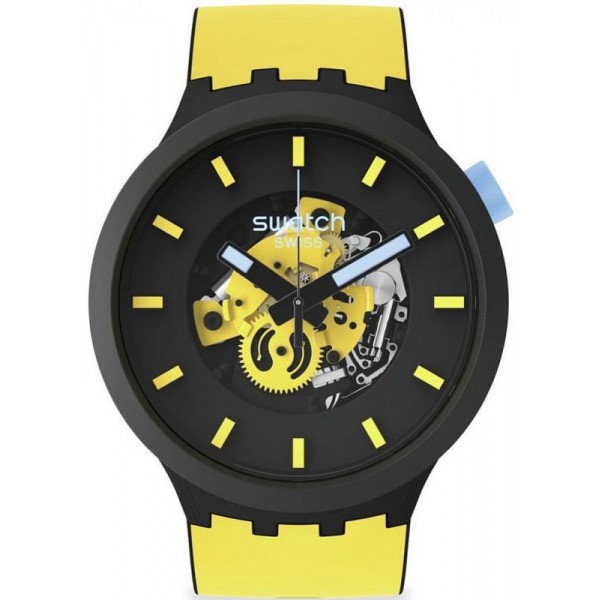 Buy Swatch Watch Big Bold Mustard Skies SB03B109