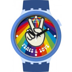 Swatch Watch Big Bold Peace Hand Love SB03N105