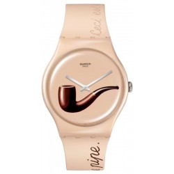 Reloj Swatch La Trahison des Images by Rene Magritte SO29Z124