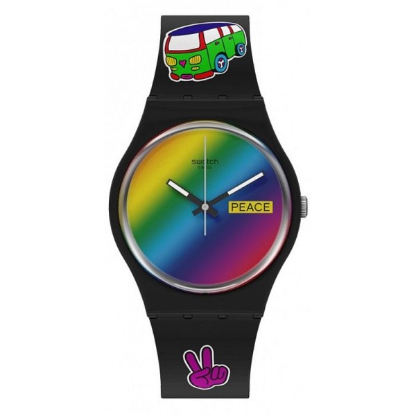 Swatch Unisex Watch Gent Go With The Bow SO31B101 Buy Swatch Unisex Watch Gent Go With The Bow SO31B101