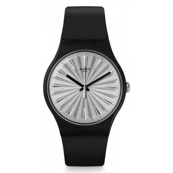 Buy Swatch Womens Watch New Gent Silver Shield SUOB172
