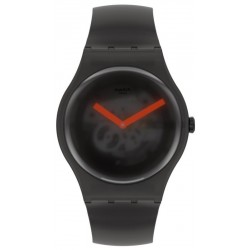 Swatch Unisex Watch New Gent Black Blur SUOB183
