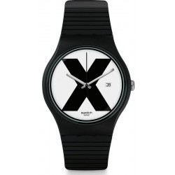 Swatch Unisexuhr New Gent XX-Rated Black SUOB402