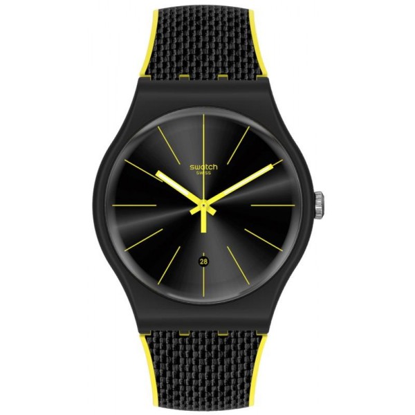 Comprare Orologio Swatch Unisex New Gent Night Cord SUOB406