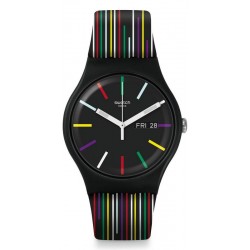 Swatch Unisexuhr New Gent Nuit d'Ete SUOB729