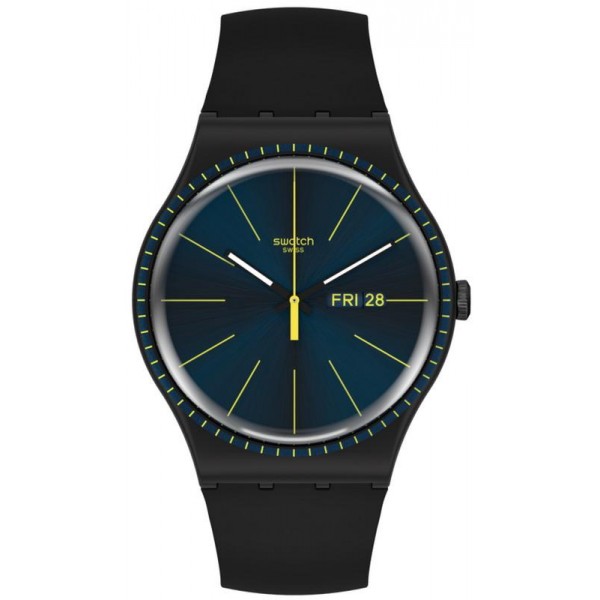 Acheter Montre Swatch Homme New Gent Black Rails SUOB731