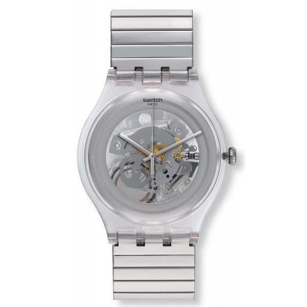 Comprare Orologio Swatch Unisex New Gent Cleared Up S SUOK105FB