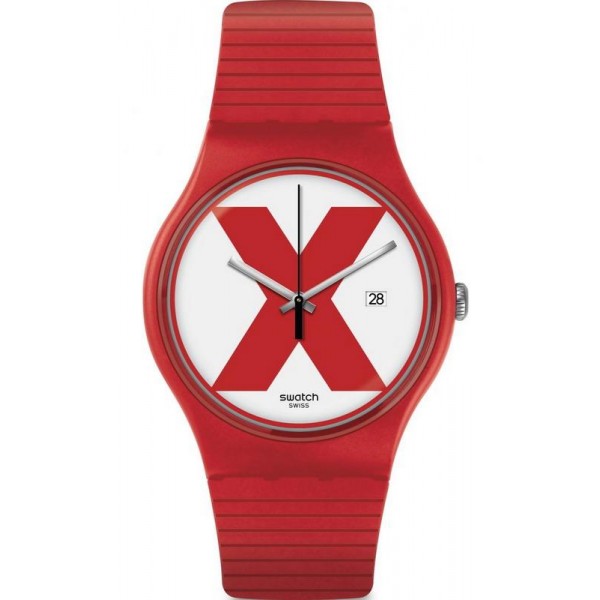 Comprare Orologio Swatch Unisex New Gent XX-Rated Red SUOR400
