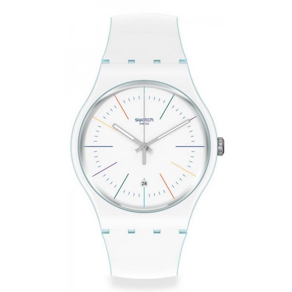 Acheter Montre Swatch Unisex New Gent White Layered SUOS404
