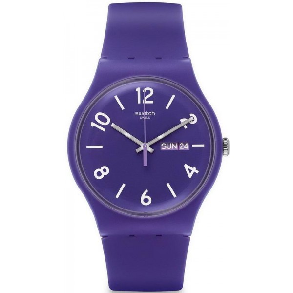 Swatch Unisex Watch New Gent Backup Purple SUOV703 Buy Swatch Unisex Watch New Gent Backup Purple SUOV703