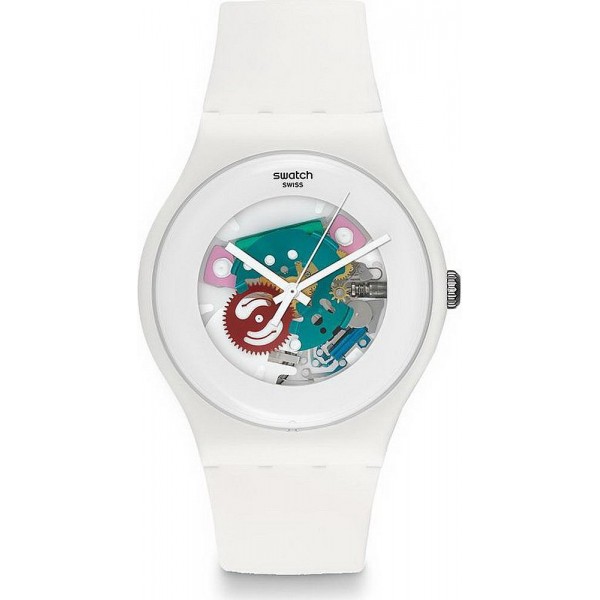 Comprare Orologio Swatch Unisex New Gent White Lacquered SUOW100