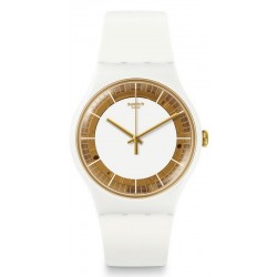 Swatch Ladies Watch New Gent Siliwhite SUOW158