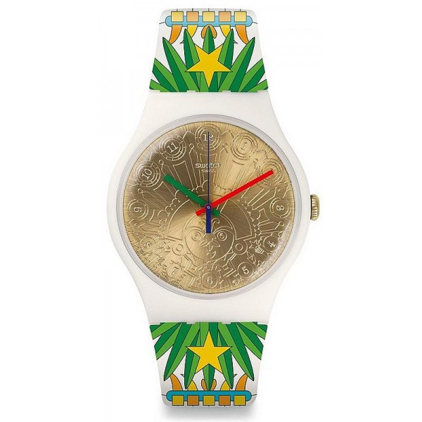 Buy Swatch Mika Unisex Watch New Gent Mumu-Cucurrucucu SUOZ210