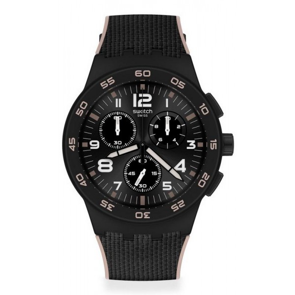 Swatch Herrenuhr Chrono Plastic Black Cord SUSB106 kaufen