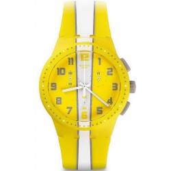 Swatch Unisexuhr Chrono Plastic Amorgos SUSJ100