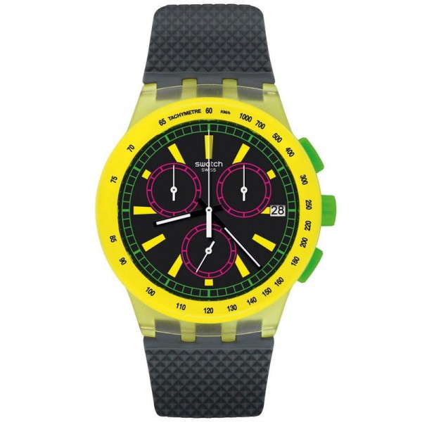 Swatch Unisexuhr Chrono Plastic Yel-Lol SUSJ402 kaufen
