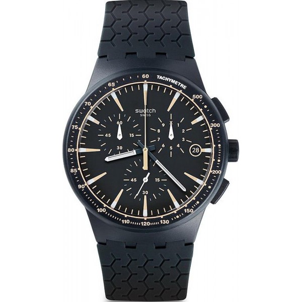 Buy Swatch Men's Watch Chrono Plastic Meine Spur SUSN407