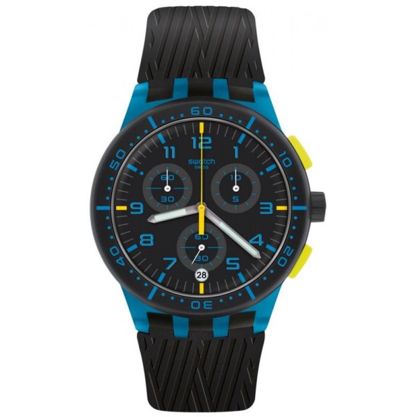 Buy Swatch Unisex Watch Chrono Plastic Blue Tire SUSS402