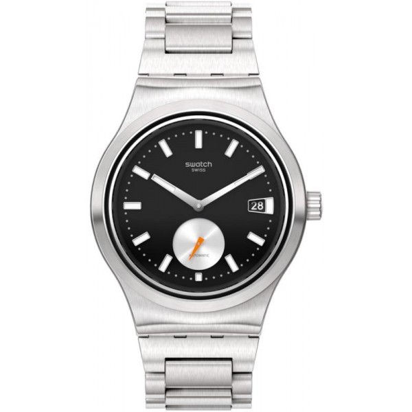 Acheter Montre Swatch Homme Irony Sistem51 Orange En Cage Automatique SY23S406G