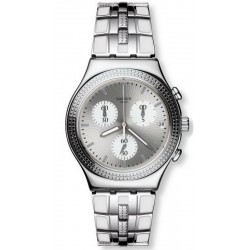 Swatch Ladies Watch Irony Chrono Crystal Cascade YCS580G