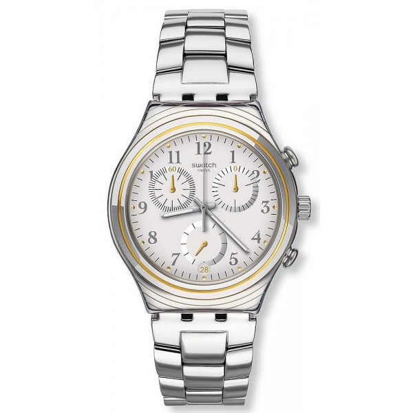 Buy Swatch Unisex Watch Irony Chrono Silvernow YCS586G