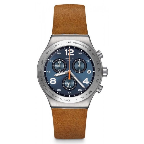 Swatch Mens Watch Irony Chrono Cognac Wrist YVS470 Buy Swatch Mens Watch Irony Chrono Cognac Wrist YVS470