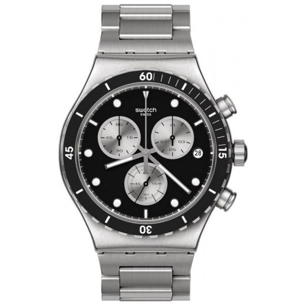 Buy Swatch Mens Watch Irony Chrono Dark Irony YVS487G