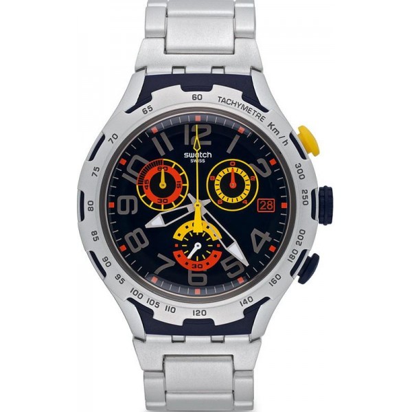 Buy Swatch Men's Watch Irony Xlite Darkony Chronograph YYS4006AG